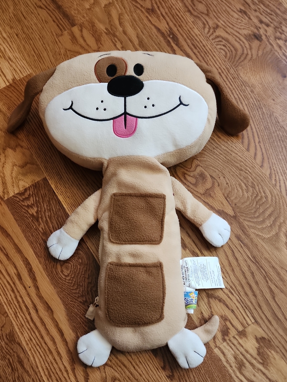 🐶 SeatPets "Bentley the Dog" Kids Travel Pillow & Seat Belt Cover, VGUC 🐶